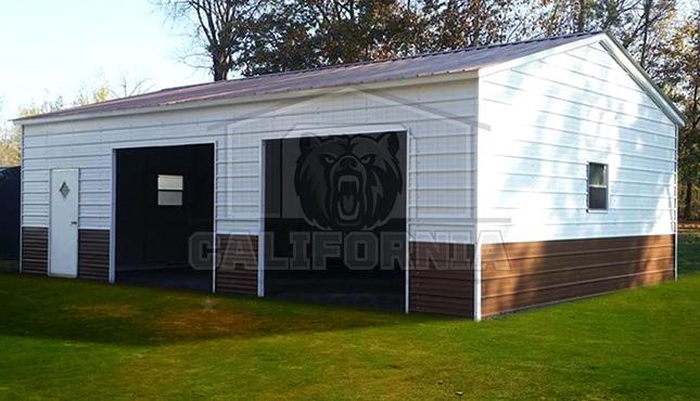 18x26x10 Two Car Side Entry Garage