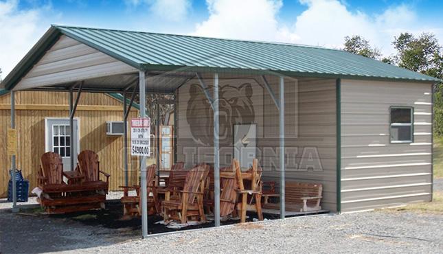 18x31x9 Utility Steel Carport