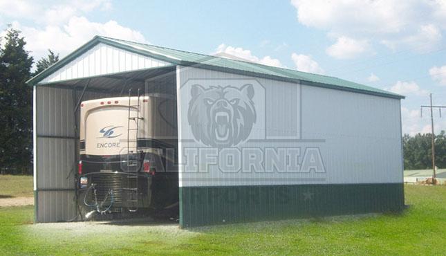 18x41x14 All Vertical Metal RV Cover