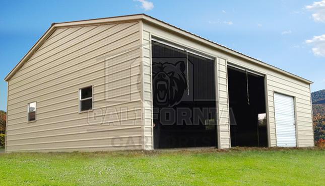 20x31x10 Vertical Roof Side Entry Garage