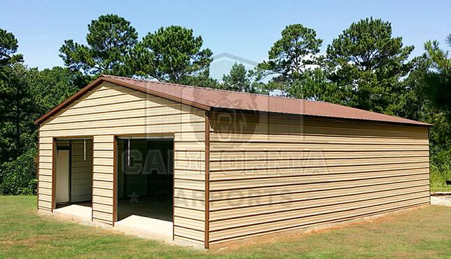 24x40x10 Vertical Roof Garage