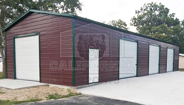 24x50x13 Vertical Roof Side Entry Garage