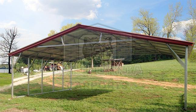 26x21x6 Triple Wide Metal Carport