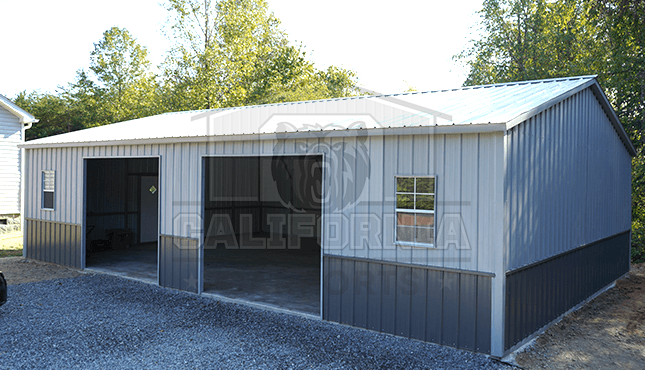 28x41 Side Entry Metal Garage
