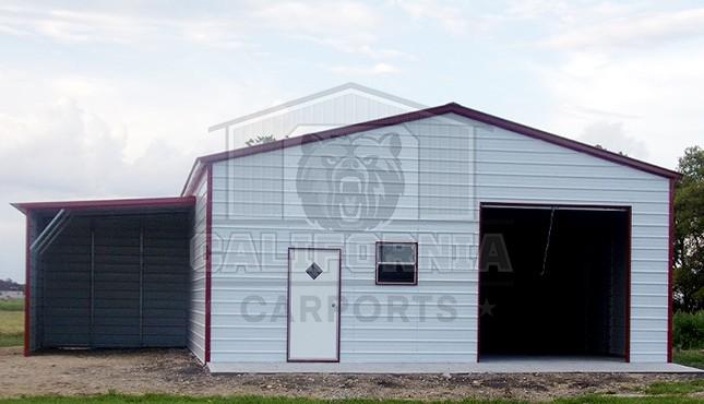 30x30 Lean-to Garage CA