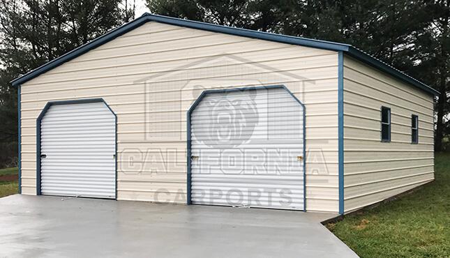 30x30x10 Vertical Roof Metal Garage