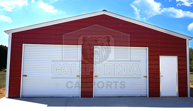 30x31 Vertical Roof Garage CA