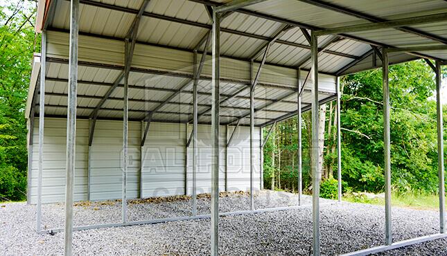 36x25 Drop Down Steel Barn