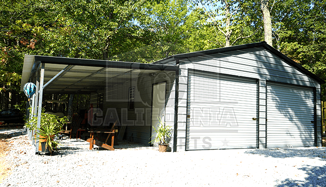 36x36 Lean-to Garage Building