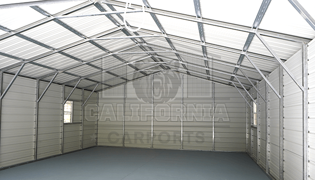 36x36 Lean-to Garage Building