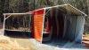44x40x12 Raised Center Aisle Steel Barn
