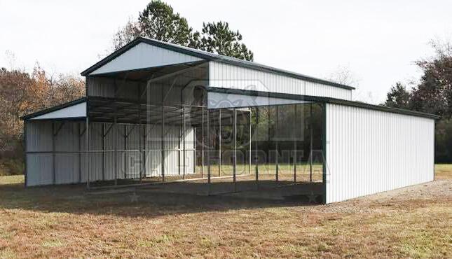 44x40x14 Standard Raised Center Aisle Barn