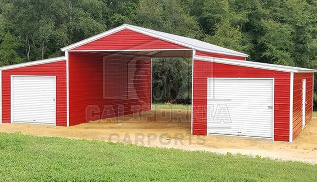 48x36x12 Vertical Roof Raised Center Aisle Barn